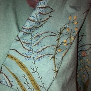 "Miss Look" aqua/floral Top XL